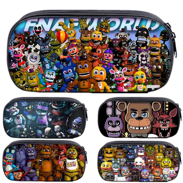 Five Night At Freddy Pencil Case Kids FNAF Large Capacity School Pen Cases  Supplies Pencil Bags Pencils Pouch Stationery Box - AliExpress