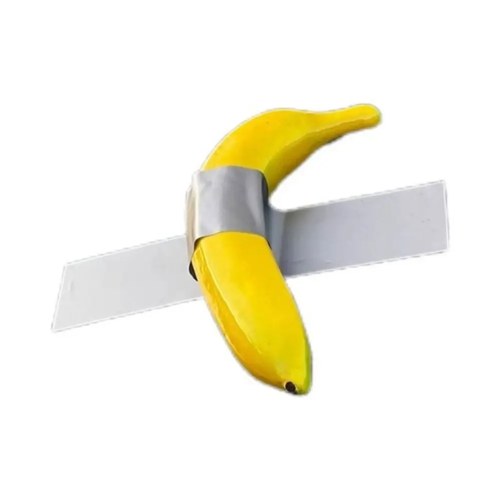 thumbnail image 1 of Cinta adhesiva pintada a mano con forma de plátano, divertidas pegatinas para coche, decoraciones para coche, pegatinas creativas y divertidas para parachoques, regalos para decoración de habitaciones, 1 of 5
