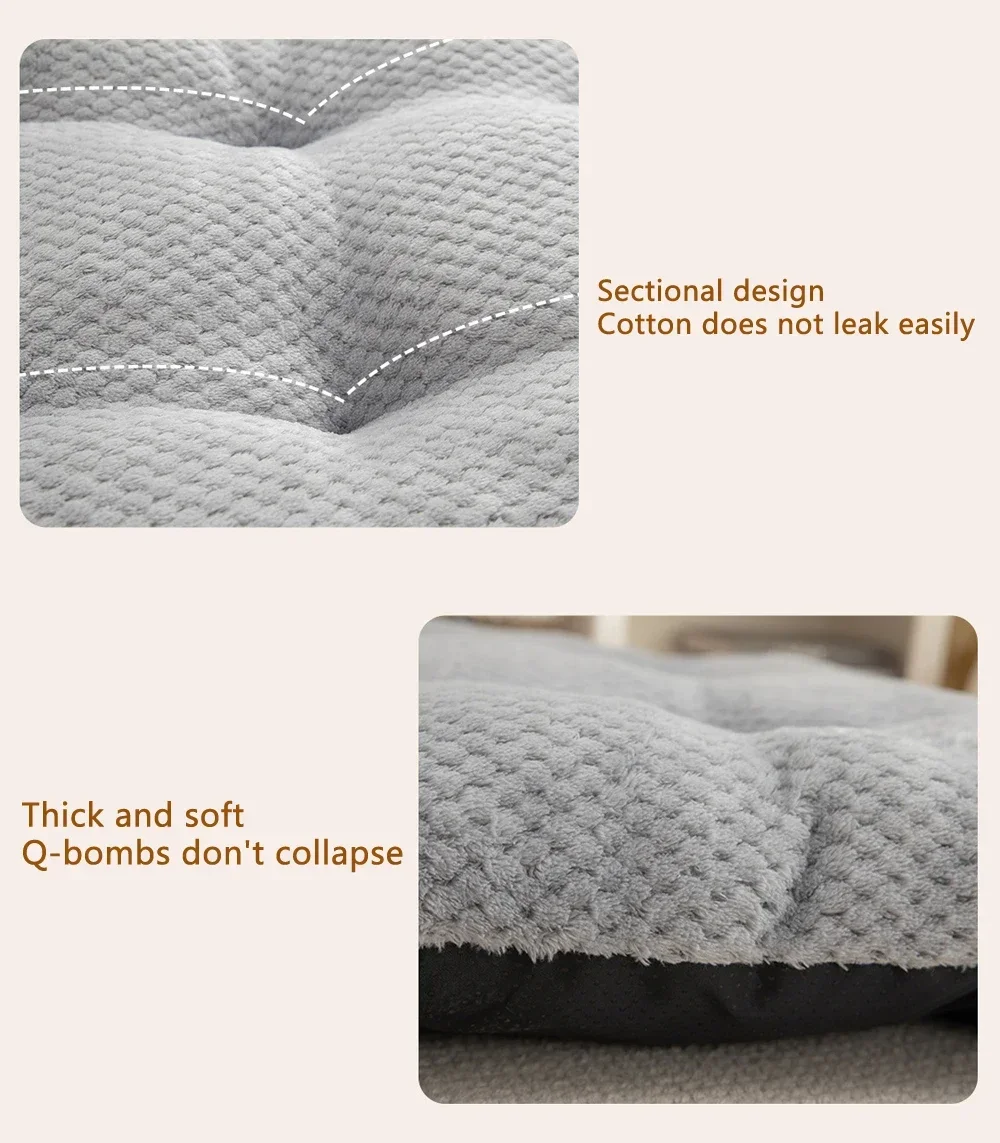 Dog Bed Pet Mat Pet Bed Washable Plush Crate For Dog Anti-Slip Mat For Cat Fluffy Comfy Sleeping pet bed pet bed mat