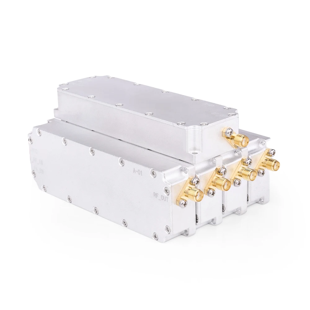 40W 1550-1620MHz Drone RF Module Power Amplifier UAV FPV VCO GaN Transistor Circulator Protection SMA Connector
