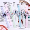 Disney Frozen Watch Princess Aisha Children's Luminous Watch Student Silicone Colorful Lights Watch gifts for girls kids watches 6