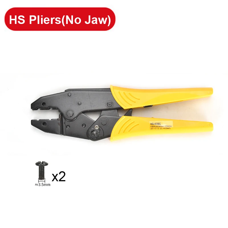 HS 압착 플라이어 조 플라이어 다이 플러그 튜브 절연 비절연 동축 케이블 러그 터미널 교체 가능한 압착 다이
