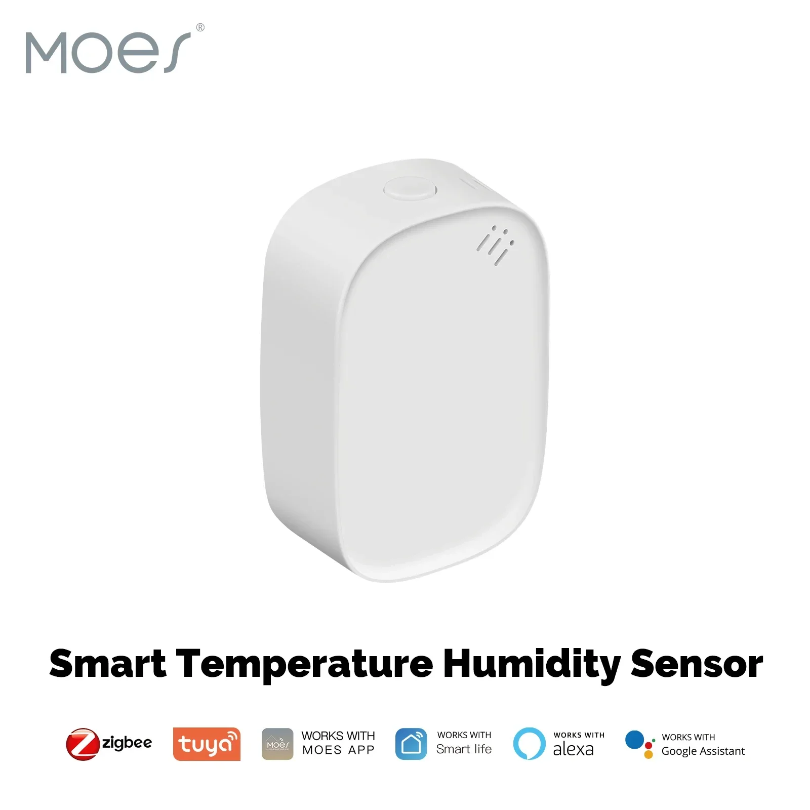 Tuya Zigbee Smart Temperature Humidity Sensor Battery Powered Indoor Hygrometer