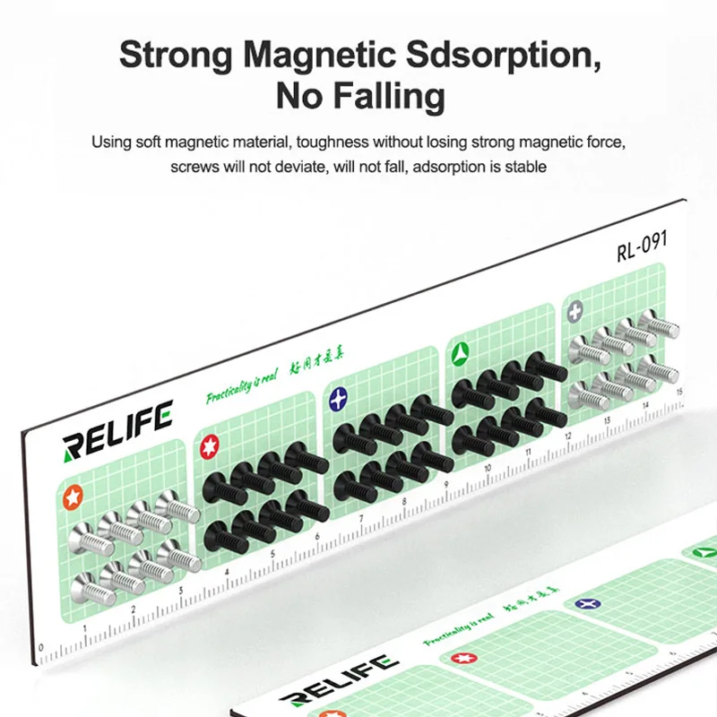 Magnetic Absorption Screws Storage Pad Metal Objects Partitioned Mat