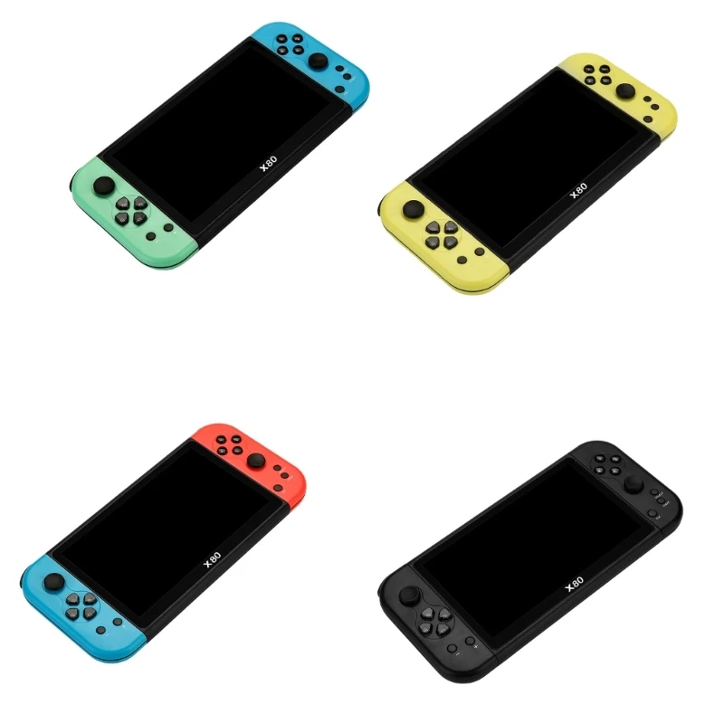 

X80 Handheld Retro Game Console Video Gaming Machine Kids Gift 7" TFT Screen