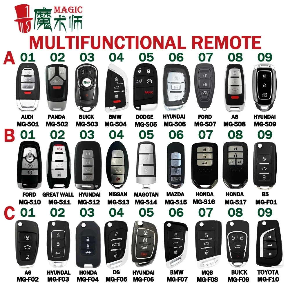 Original JMD Magic Smart Key Multifunction Flip Remote Car Keys for