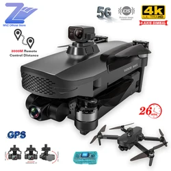 Dron SG908 Max 2021 de tres ejes con cámara profesional 4K, cuadricóptero de control remoto, Motor sin escobillas, evitación de obstáculos automática