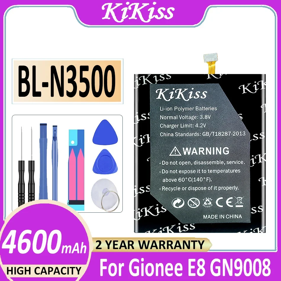 

KiKiss Battery BL-N3500 BLN3500 4600mAh For Gionee E8 GN9008 Bateria