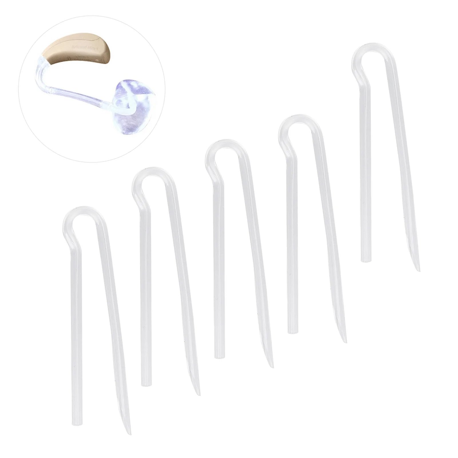 Hearing Aid Tubes Flexible Type R BTE Earmold Hearing Aid Tubing Replacement BTE Earmold Tubing 10pcs