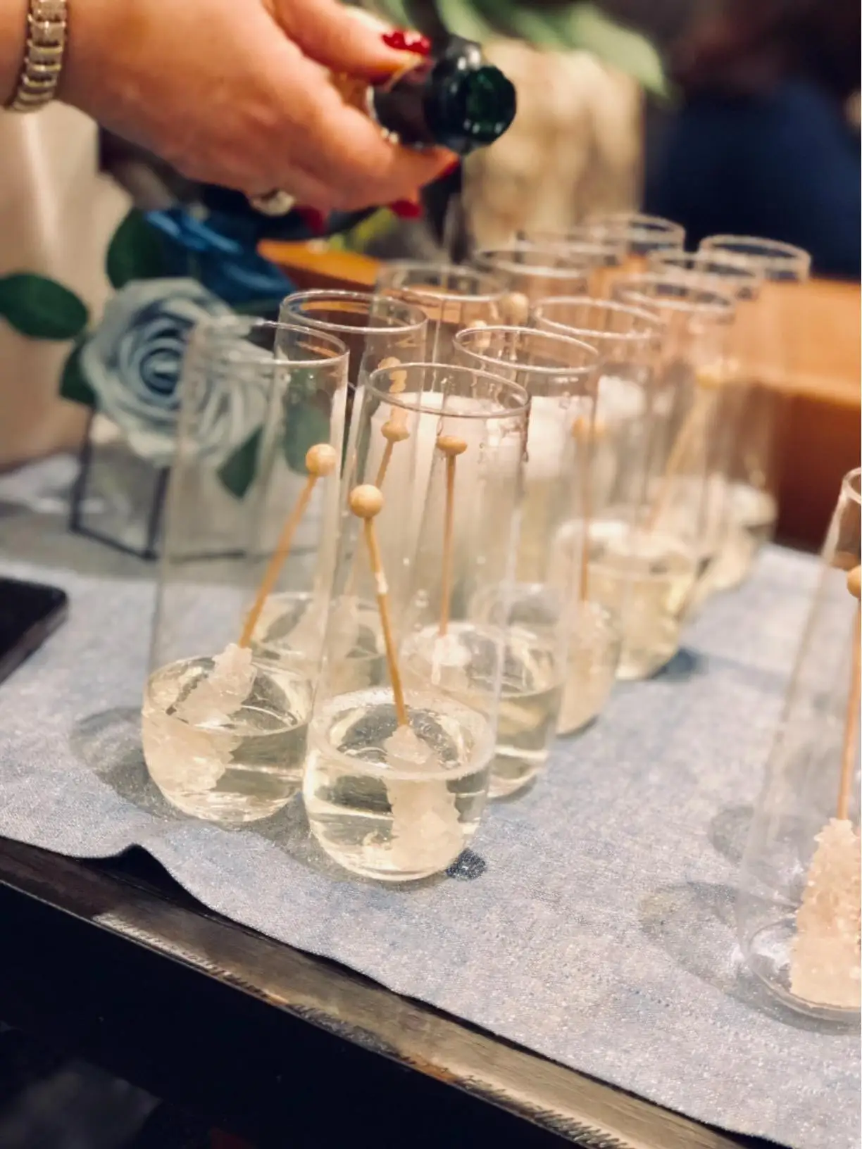 Plastic Stemless Champagne Flutes 3