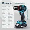KEEAFFOR 1200W 450NM Torque Brushless Electric Impact Drill 20Gears Electric Screwdriver Cordless Tools For Makita 18v Battery 3