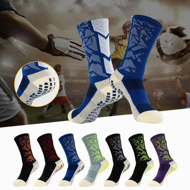 

Men's Professional Mid-tube Football Socks Thickened Silicone Non-Slip Soccer Socks Camouflage Mid-calf Wear-Resistant Socks