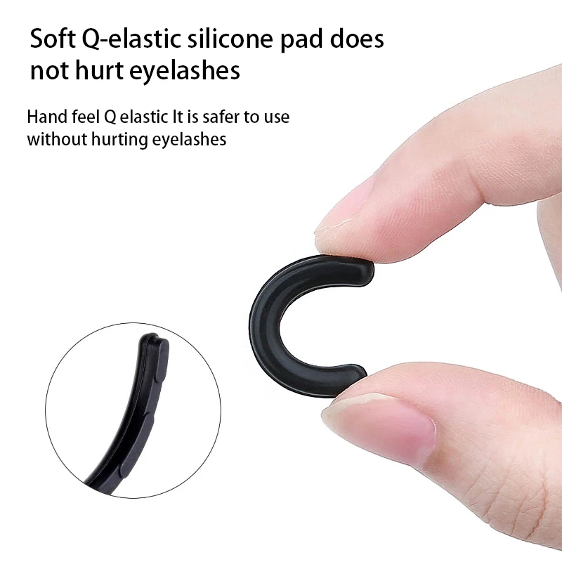 Eyelash Curler 50pcs Mixed Color Eyelash Curler Refills Pads Lash Curler Pads Silicone Replacement Pads For Universal Eyelash