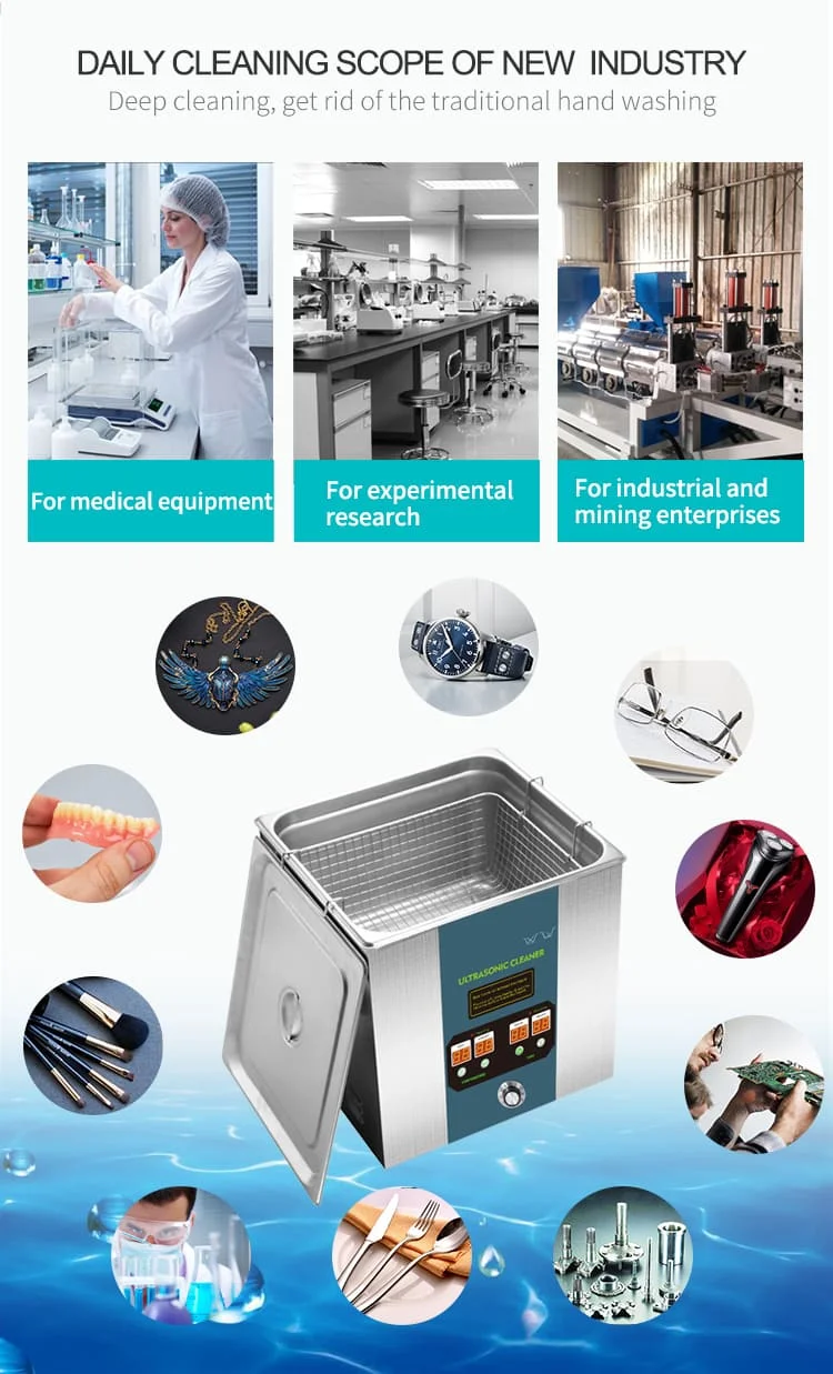 5L 15 Liters Commercial Ultrasound Jewelry Diamond Polishing Cleaning Machine Vinyl Record Filter Ultrasonic Cleaner 5