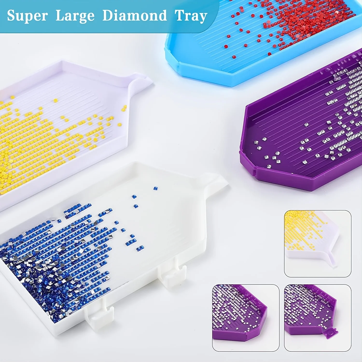 Diamond Painting Accessories Ergonomic Diamond Painting Tool Diamond  Painting Mat Glue Clay Tray Set for Diamond Paintings Hobby - AliExpress