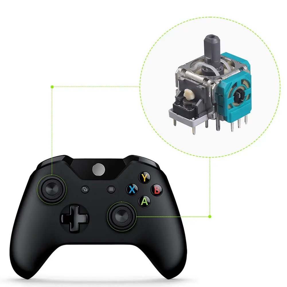 Xbox One 시리즈 X/S용 Xbox One 컨트롤러용 10개 교체용 3D 아날로그 조이스틱 아날로그 스틱 조이스틱 교체품