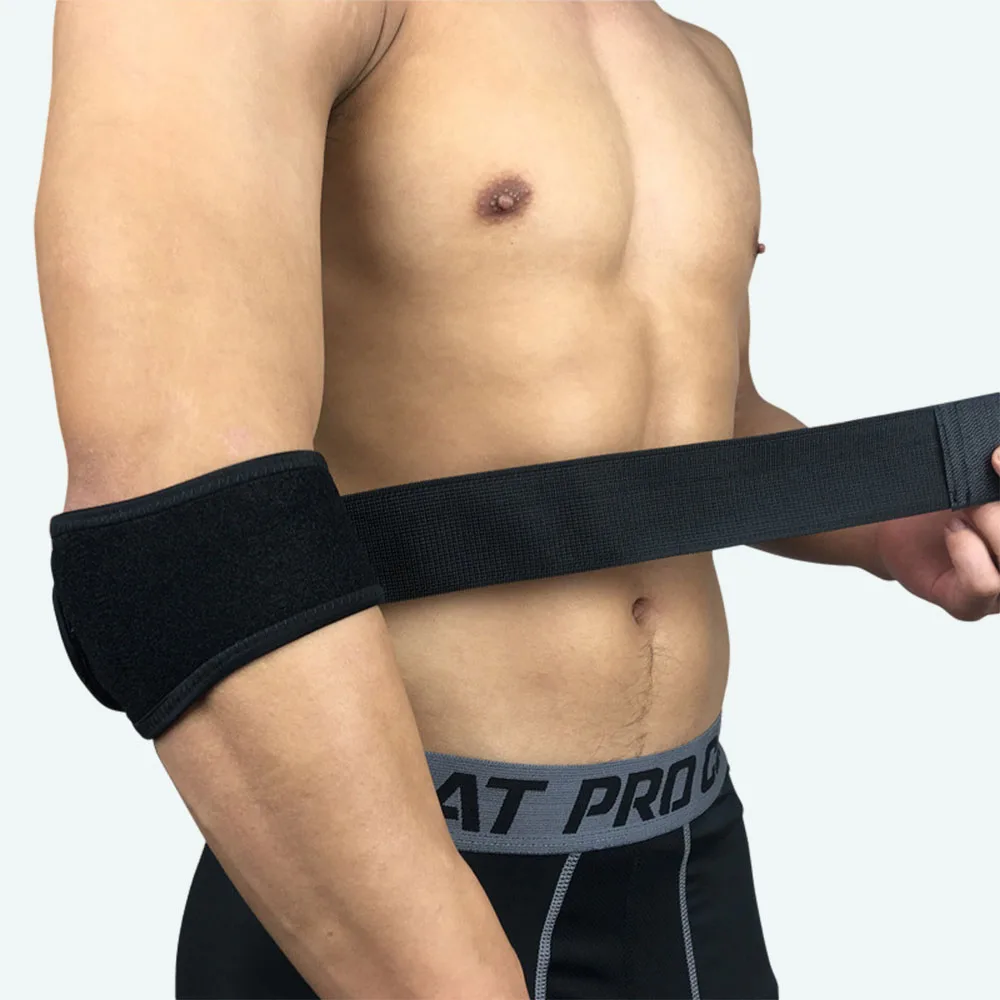Sports Elbow Brace Elbow Strap Compression Elbow Brace Support Straps with GEL Pad & Adjustable Band for Tennis Golfer Relieve Tendonitis Forearm Pain