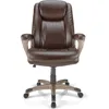 Tresswell Bonded Leather High-Back Chair, Brown/Champagne 4