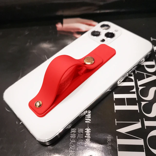 Universal Wrist Band Mobile Phone Holder For iPhone Finger Grip phone