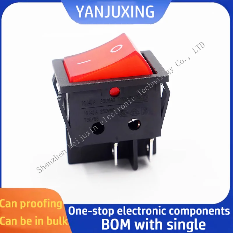 

1pcs/lot RS606 2 speed 4 pin boat switch 2 speed high power switch 16A high-current switch Dual-card warping switch