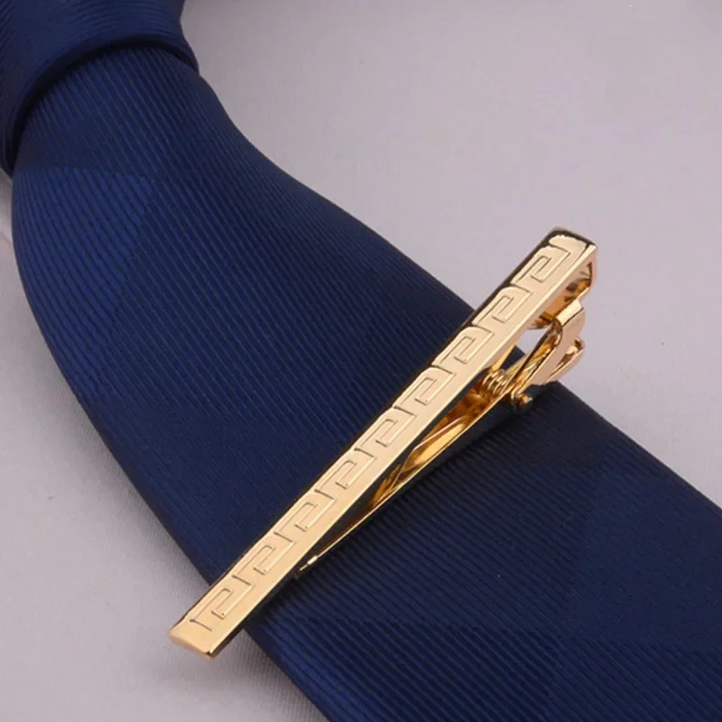 laser engraving tie clip Metal Gold Tie Clip Business Formal Wear Groom Wedding