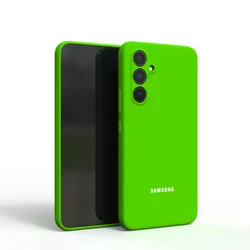 Silky Silicone Soft-Touch Protective Phone Case Cover for A72 (Green)