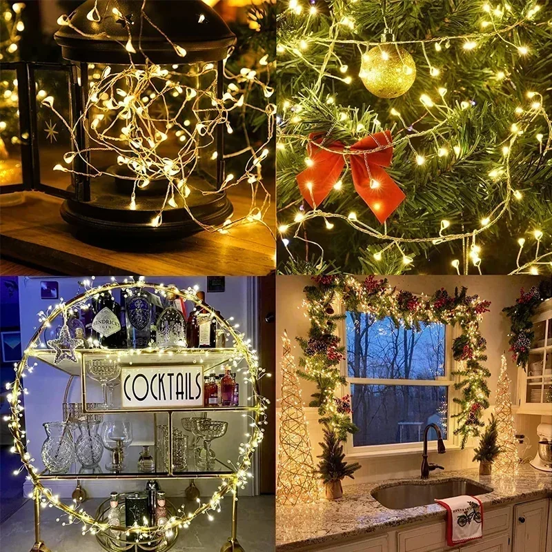 USB Firecrackers LED String Lights 8 Modes Remote Control Garland Fairy Lights Wedding Party Christmas Garden Home Decorations led string lights decorative lights string lights led fairy lights
