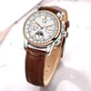2024FORSINING Women Automatic Mechanical Fashion Luxury Wrist Watches Ladies Diamond Moon Phase Multifunctional Relogio Feminino 3