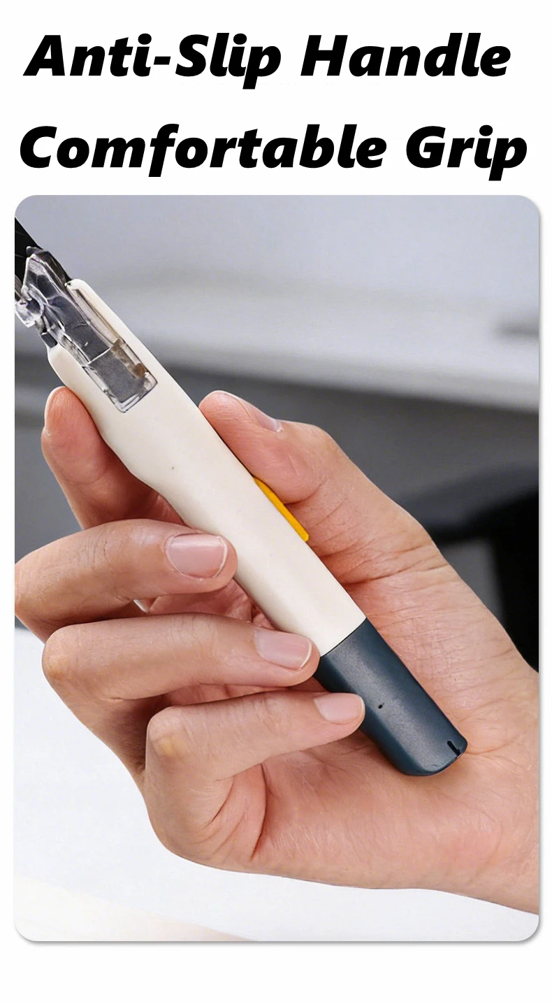 9mm 흔들림 방지 유틸리티 나이프 날카로운 강철 블레이드 박스 커터 자동 잠금 전문 공예 DIY 오프너