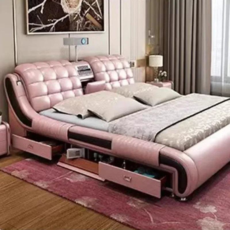 

Детская двуспальная кровать, Королевский современный деревянный изголовье кровати большого размера, двойная кровать, деревянная мебель для мальчиков, мебель для спальни