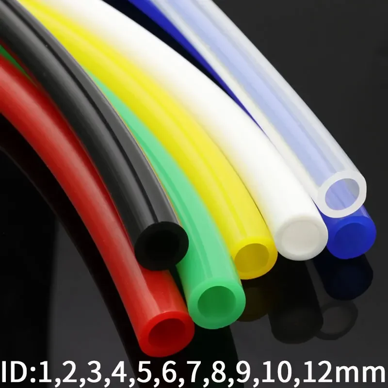 Silicone Tube Rubber Tubing Rubber Tube Rubber Hose ID 1 2 3 4 5 6 7 8 9 10 12mm Food Grade Silicone Tube Flexible Rubber Hose Soft Drink Pipe Water Connector 1 meter