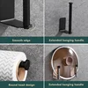 Stainless Steel Paper Towel Holder Self Adhesive Toilet Roll Paper Holder No Punching Kitchen Bathroom Lengthen Storage Rack 3