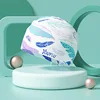 Adults High Elastic Cute Swimming Caps Women Waterproof  Pool Cap Protect Ears Long Hair Large Silicone Bath Hat 2