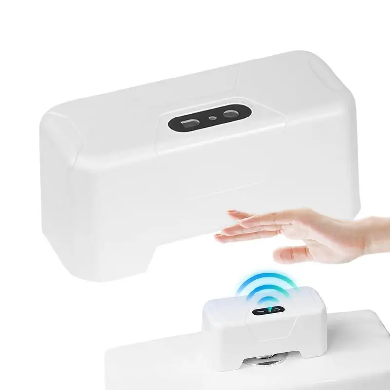 

Auto Toilet Flusher Infrare Sensor Touchless Toilet Flusher Kit Rechargeable USB Charging Automatic Flusher with 1800mAh Battery