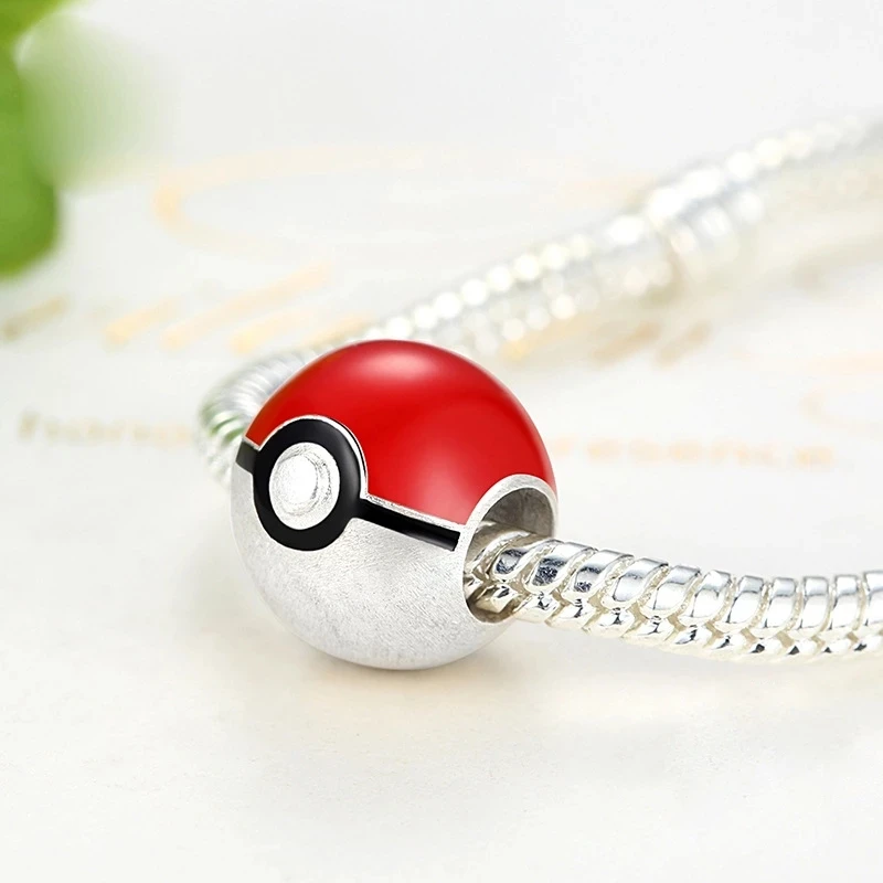 MINISO Pikachu Pica Pica Pendant 925 Silver Charm Fit Original Brand Bracelet Bangle Diy Dangle Women Girl Jewelry Brithday Gift 2