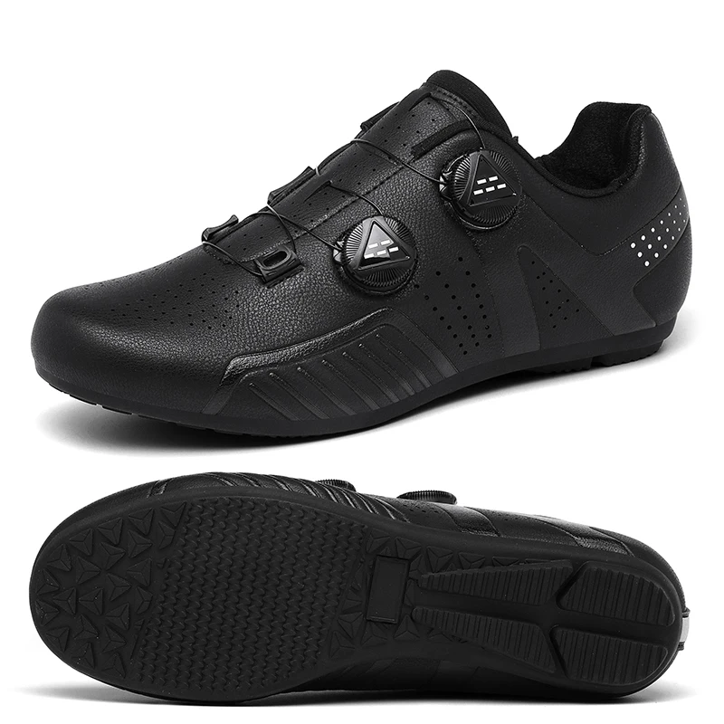 Flat pedal bicycle shoes Cycling Sneaker Cycling Outdoor Sports Speed Mountain Bike Shoes Indoor Non Lock with Cleat Shoes