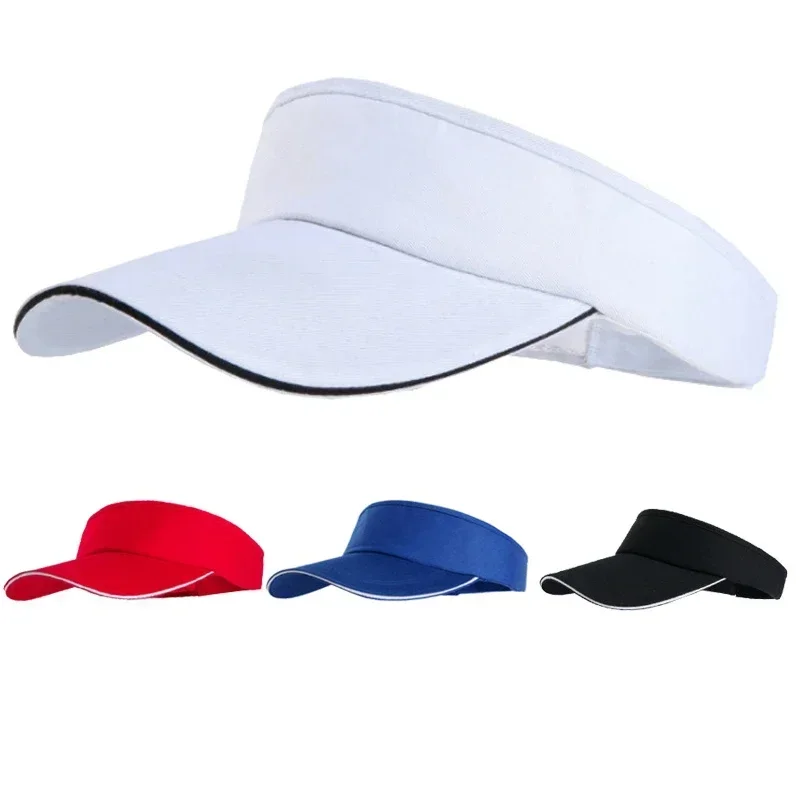 Tennis Caps Men Women Adjustable Sport Headband Classic Sun Sports Visor Hat Running Caps Tennis Beach Hat Outdoor Sports tennis caps