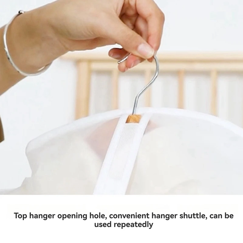 Clothing Dust Cover Transparent Thickened Washable Dust Bag PEVA Household Dust Cover Coat Suit Cover Hanging Pocket A 5