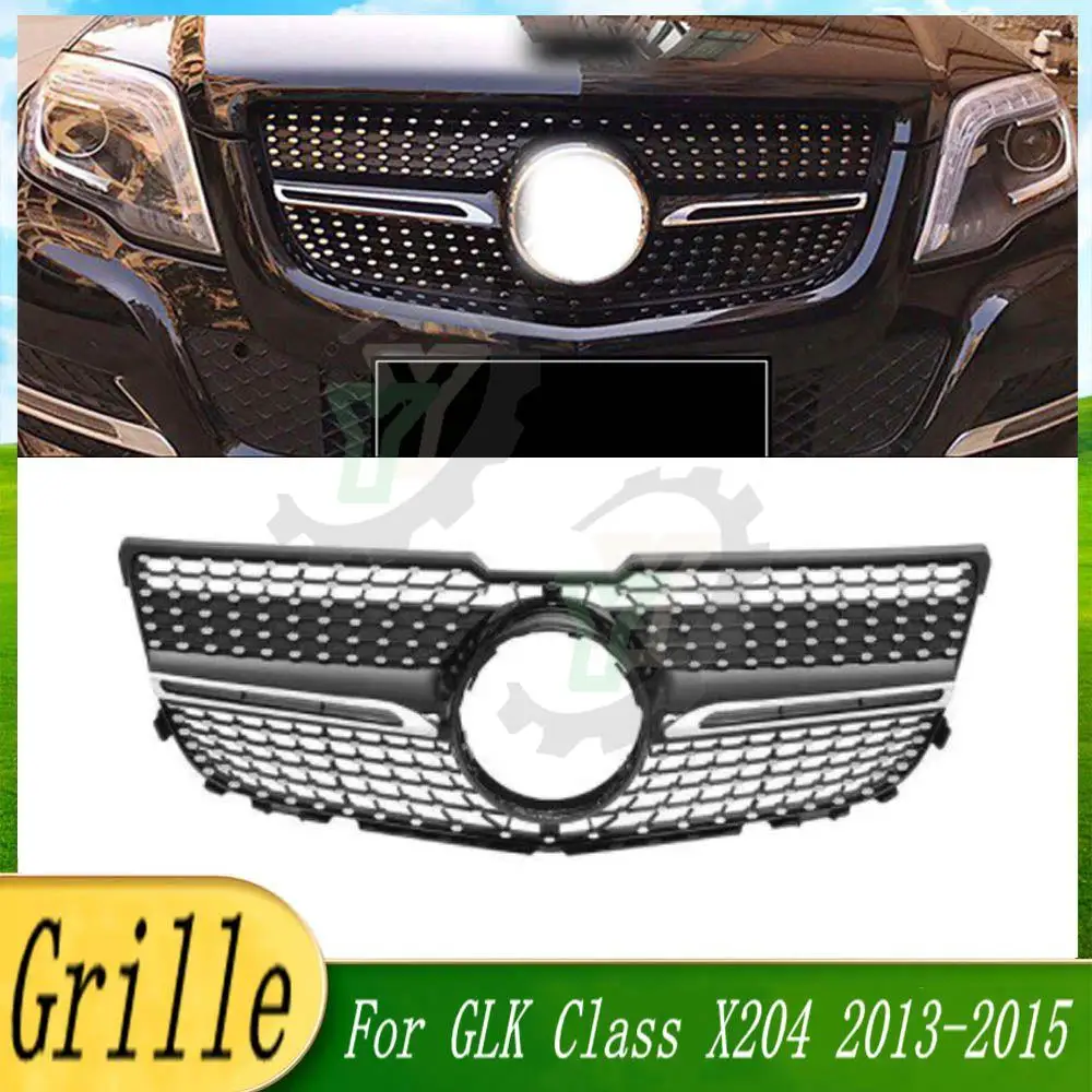 

GT/Diamond Style Front Bumper Grille Upper Racing Grill For Mercedes Benz GLK Class X204 GLK220 GLK250 GLK300 GLK350 2013-2015