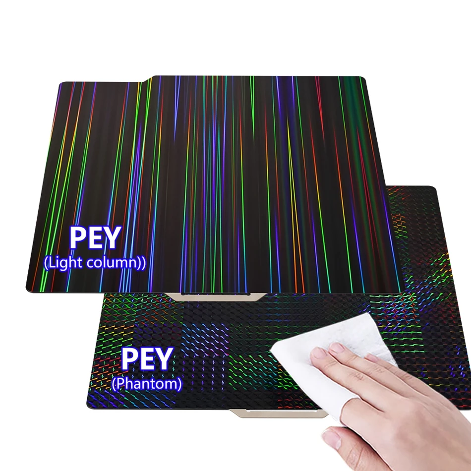 

For Bambu Lab P1S/P1P/X1/X1C/A1 Build Plate, New PEY Sheet 257x257mm Pei PET PEO Spring Steel For Bambulab X1 Carbon