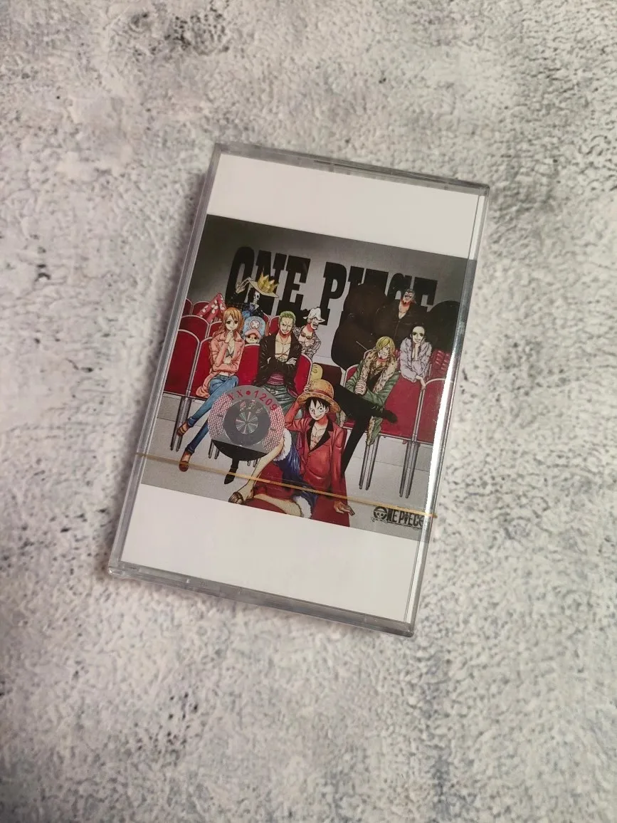 Anime One Piece Rufy Nami Brook Franky Sanji Music Tapes Cosplay Soundtracks Box Best Collection Tape Car Walkman Cassette Gift