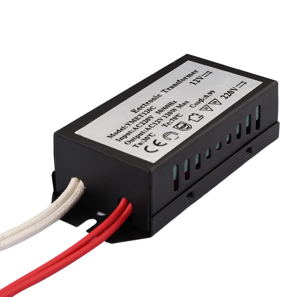Power Transformer AC 220V to 12V Halogen Lamp Voltage Transformer 20/120/160W Voltage Step-down Converter Electronic Power Regulator