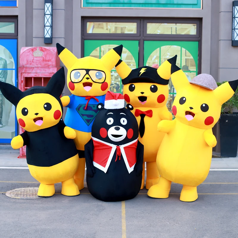Disfraz de Pokemon para adulto, traje de Mascota de Pikachue, mascota de  dibujos animados, conejo, Animal, Unisex - AliExpress