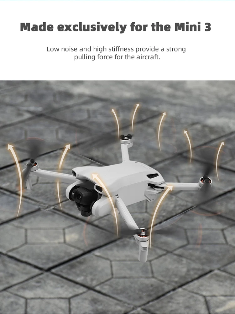 Description Picture 4 of itemPropeller for DJI Mini 3 with Screws Drone Wing Light Weight 6030F Blade Props Spare Parts for DJI Mini 3 Easy Install Accessory