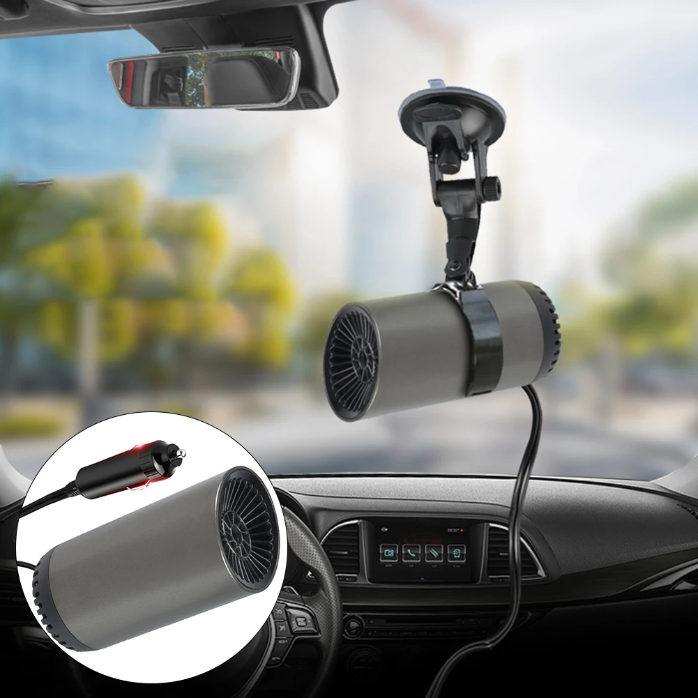 

1PCS 12V 150W Portable Defogger Defroster Demister 12V USB Heating Fan Car Heater With Bracket For Room Or Car Suppplies