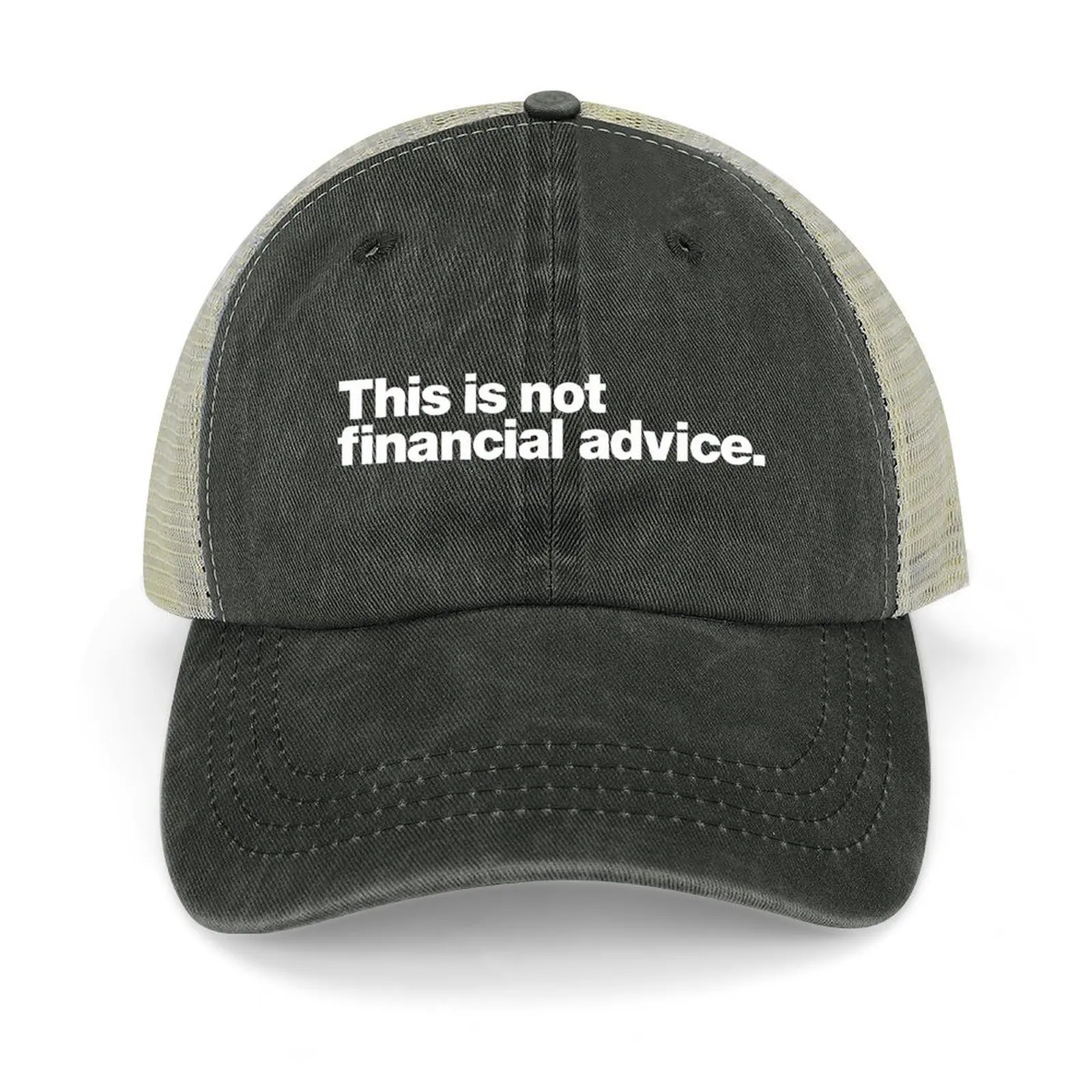 

This is not financial advice (white) Cowboy Hat funny hat party Hat Streetwear Mens Tennis Women's