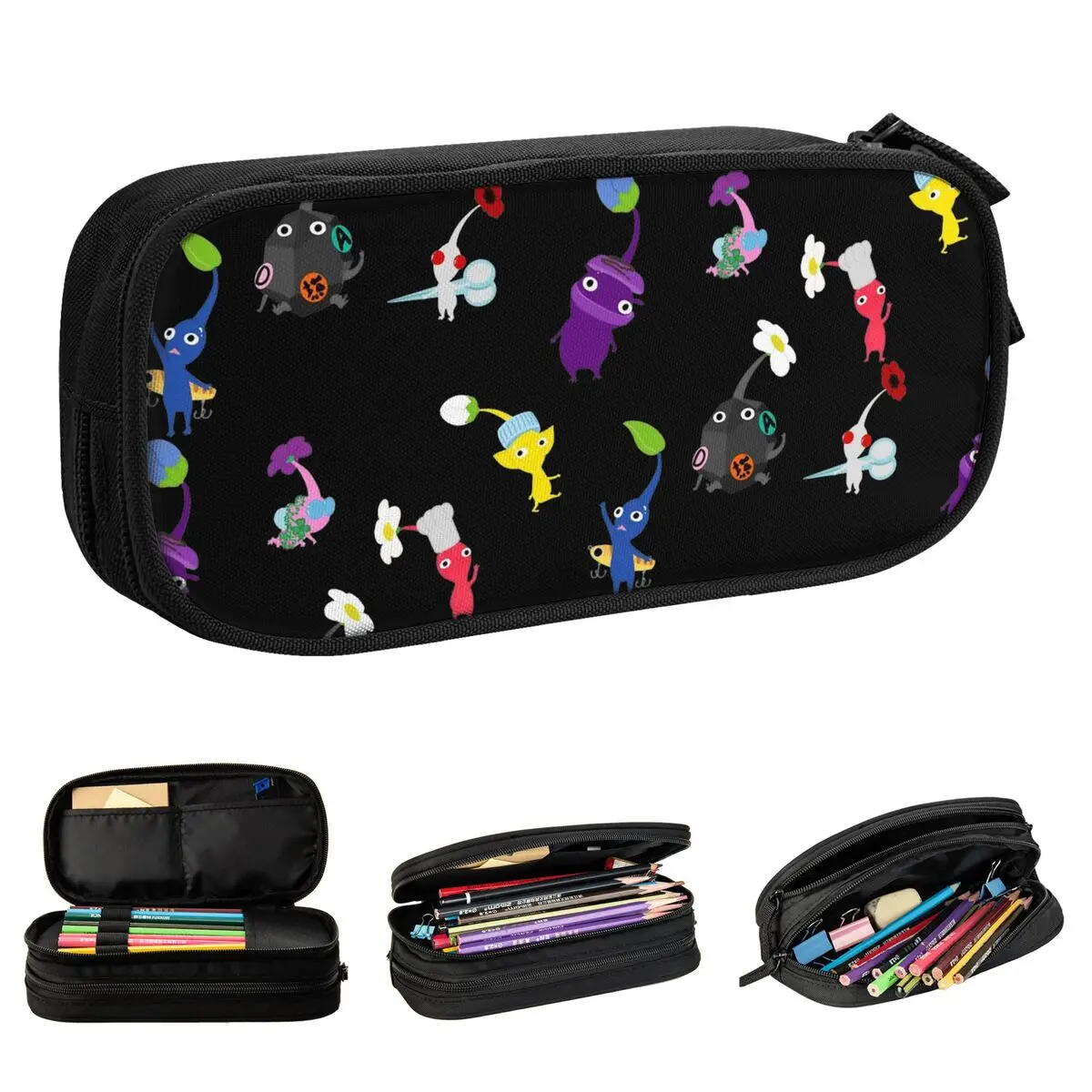 Pikmin Pencil Case - Large Stationery Storage Bag