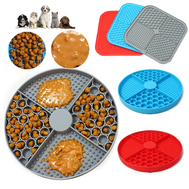 New product Silicone licking pad Pet Dog Lick Pad Bath Peanut Butter Slow  Eating Lick Feeder Cats Lickmat Feeding Dog Lick Mat - AliExpress