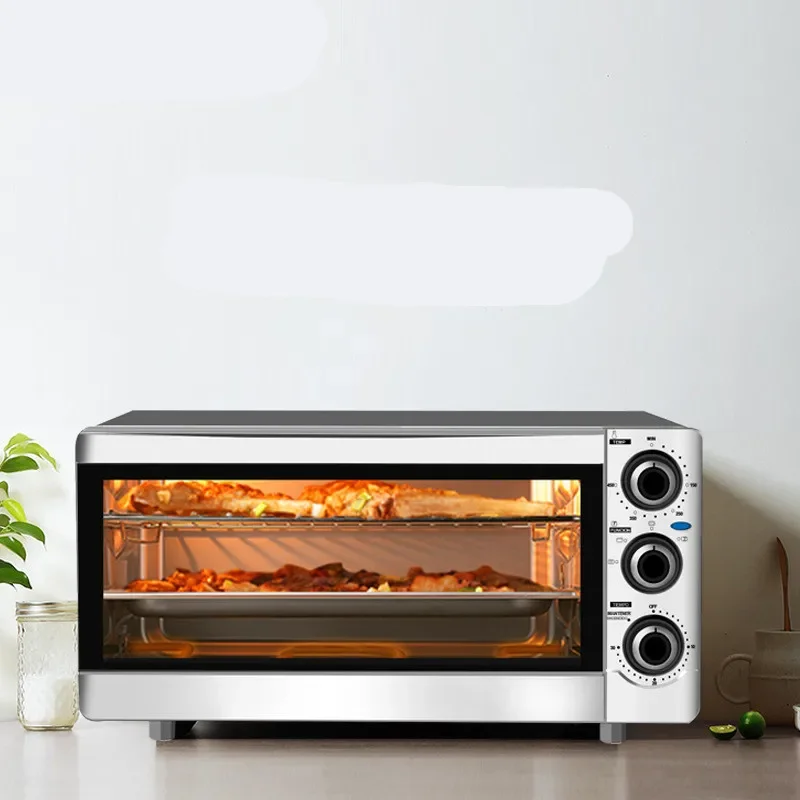 110V14L Marine Household Automatic Double-layer Electric Oven Pizza Oven Air Fryer Toaster