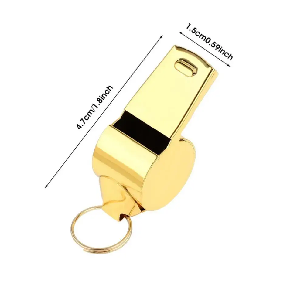 Steel Whistle Loud Metal Whistles With Lanyard Professional Referees Lifeguards Survival Sport 1 Pack